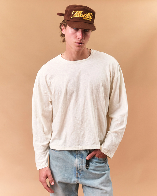 Draped Long Sleeve - Cream