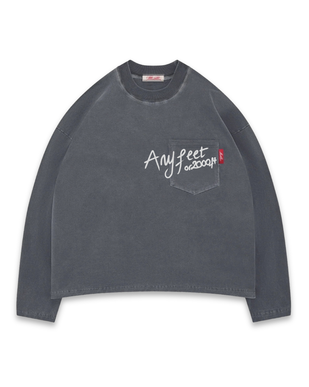 Anyfeet Pocket Long Sleeve Tee - Black