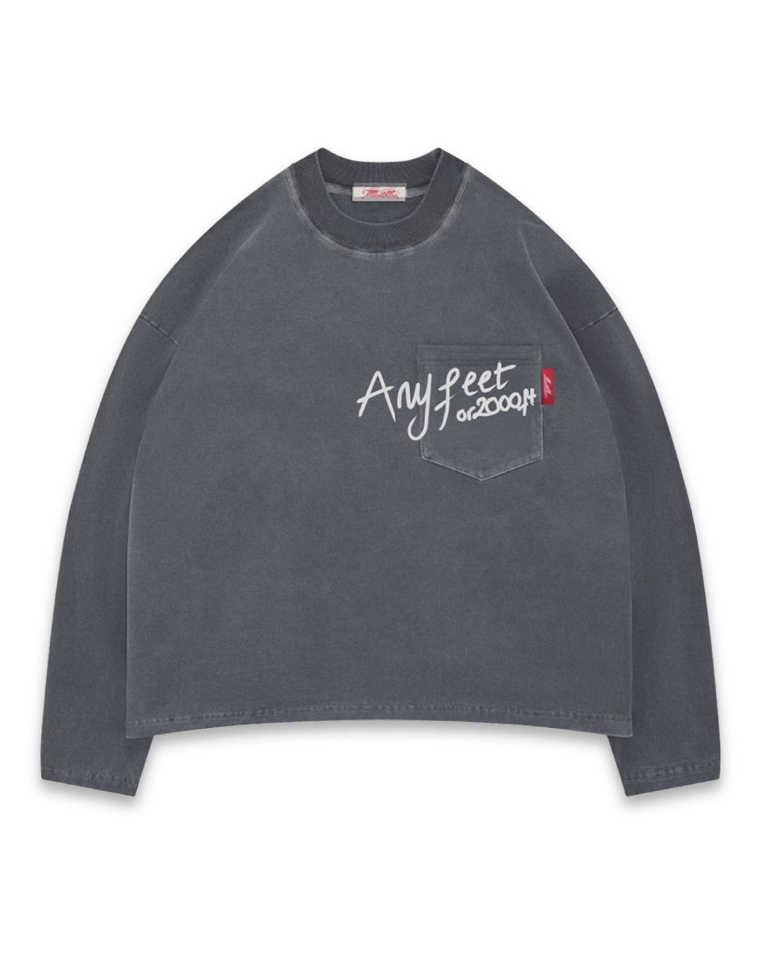 Anyfeet Pocket Long Sleeve Tee - Black