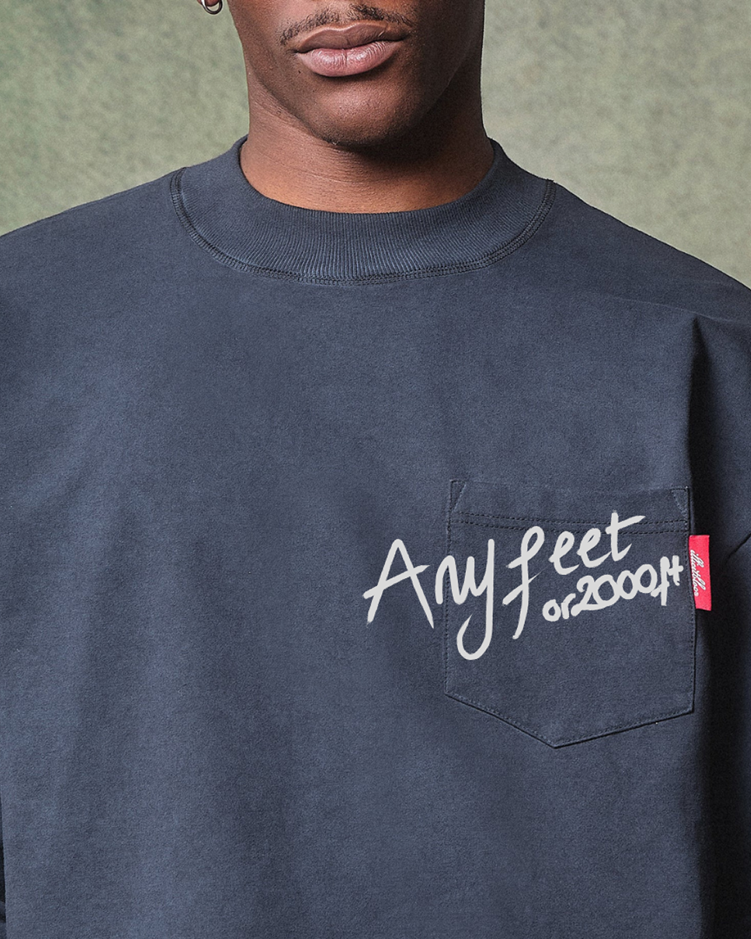Anyfeet Pocket Long Sleeve Tee - Black