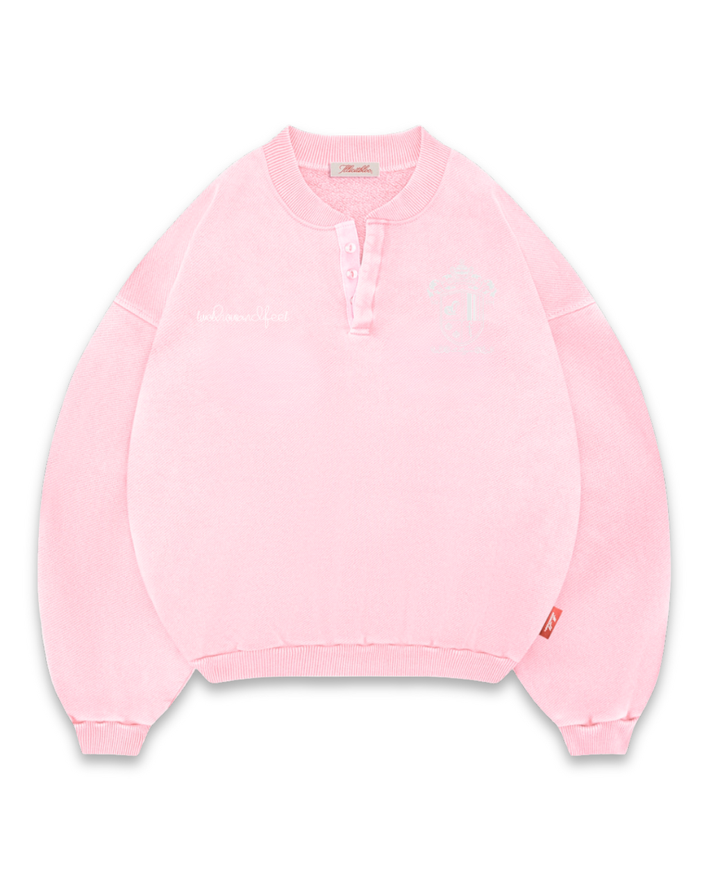 twothousandfeet Crest Sweatshirt - Light Pink