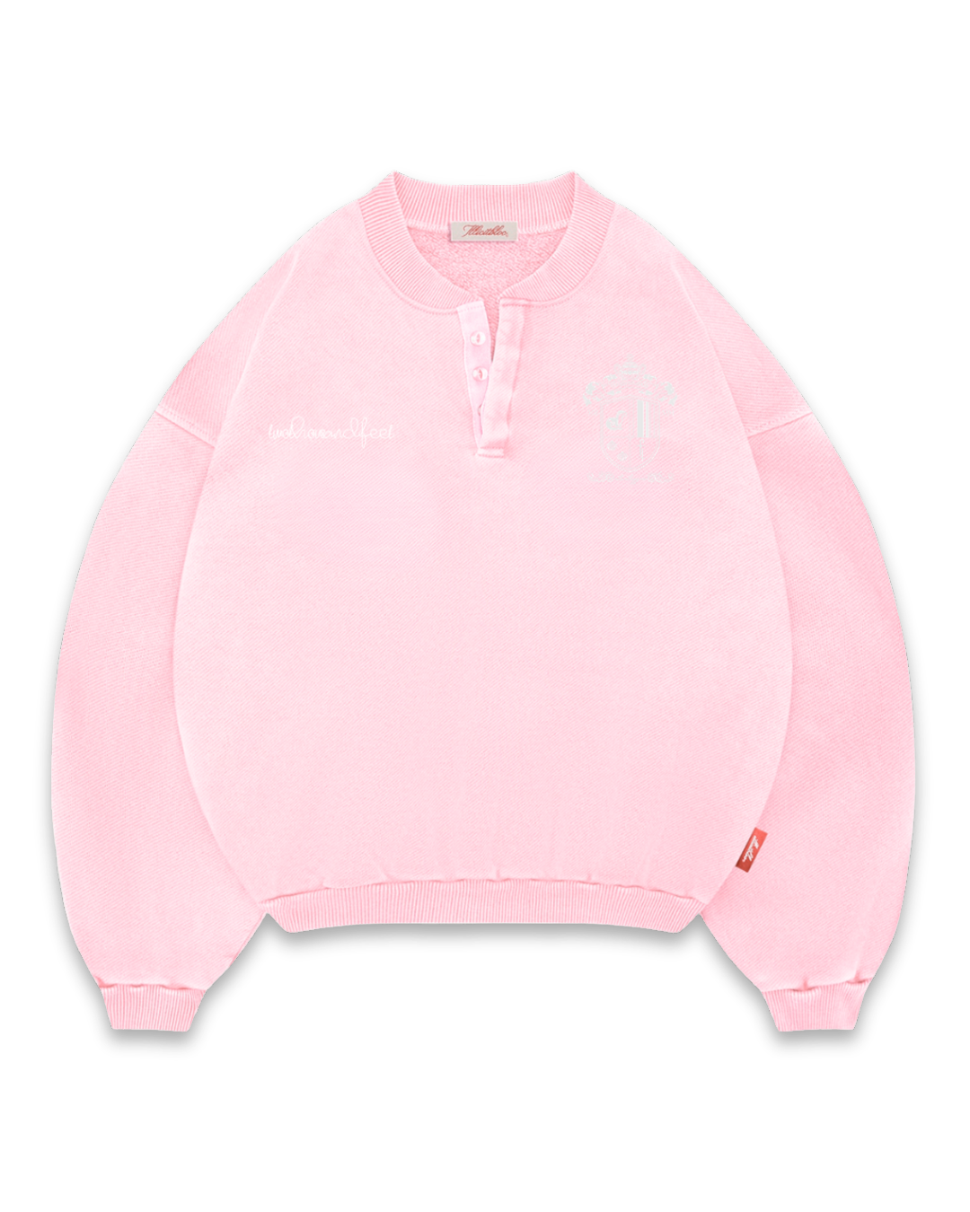 twothousandfeet Crest Sweatshirt - Light Pink